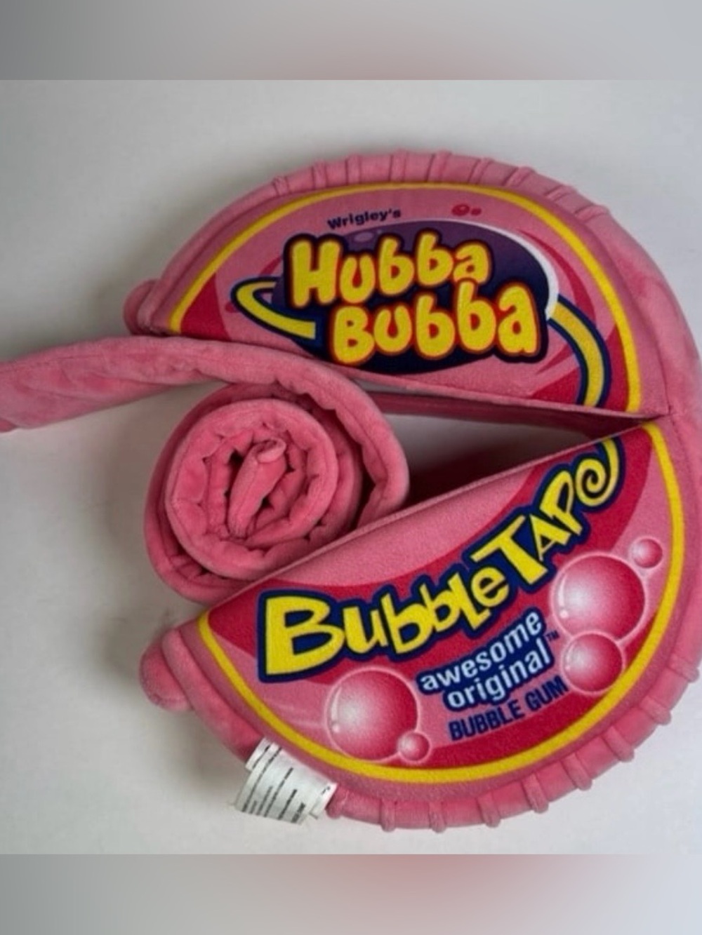 iScream Hubba Bubba Bubble Tape Plush Roll Pillow